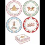 R2S.3116SWEC Porcelán desszerttányérszett 4db-os