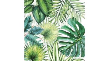 AMB.13310940 Tropical Leaves papírszalvéta 33x33cm