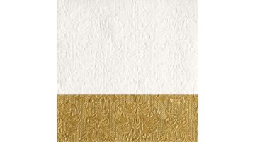 AMB.13311150 Elegance Dip Gold dombornyomott papírszalvéta 33x33cm