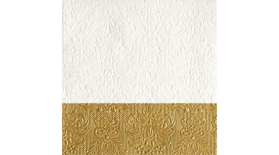 AMB.13311150 Elegance Dip Gold dombornyomott papírszalvéta 33x33cm
