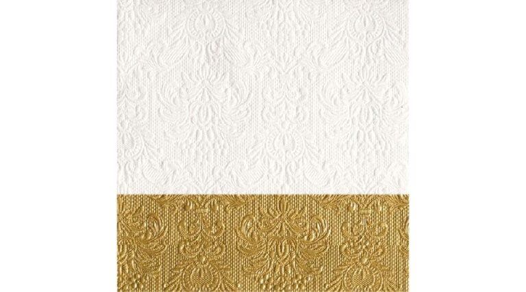 AMB.13311150 Elegance Dip Gold dombornyomott papírszalvéta 33x33cm