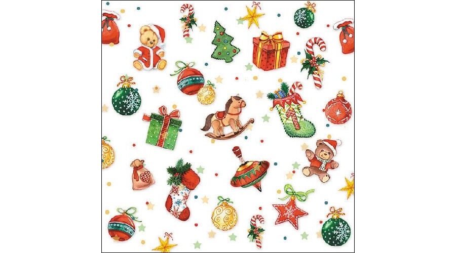 AMB.33311050 Tree Decorations papírszalvéta 33x33cm