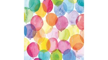 AMB.13311480 Aquarell Balloons papírszalvéta 33x33cm