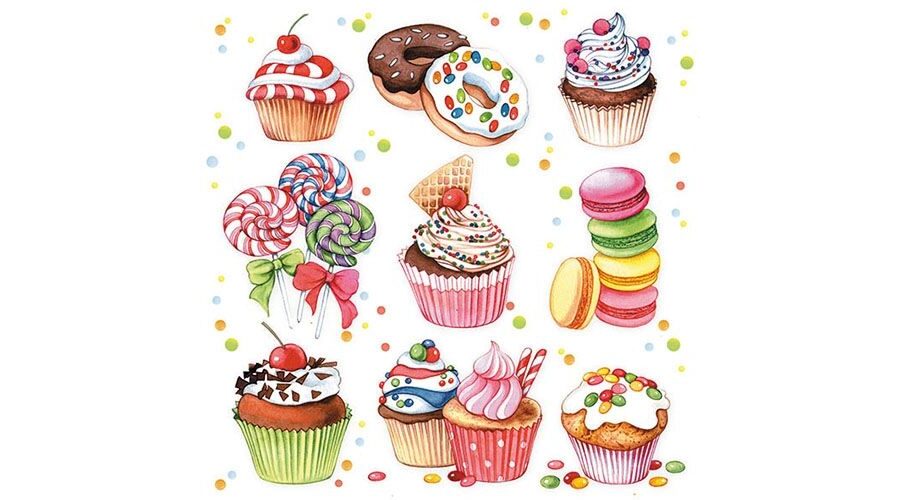AMB.13311410 Sweets papírszalvéta 33x33cm