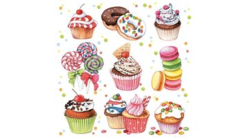 AMB.13311410 Sweets papírszalvéta 33x33cm