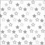 AMB.33312480 Stars All Over Silver papírszalvéta 33x33cm