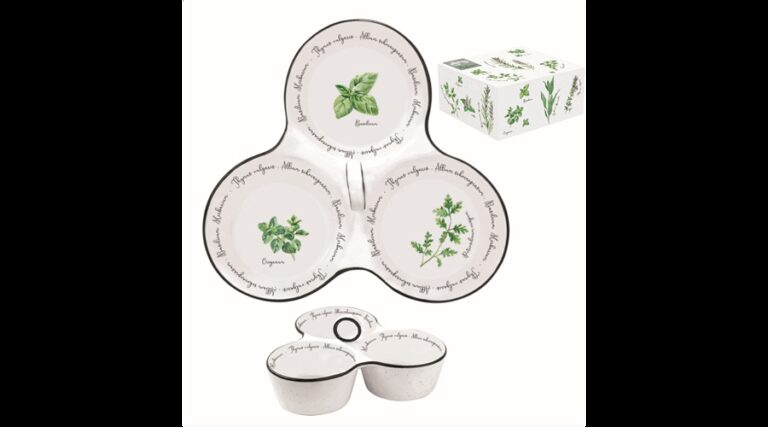 R2S.2217HERU Porcelán kínálótál 3 részes 20