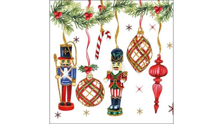 AMB.33314665 Nutcrackers Decoration papírszalvéta 33x33cm