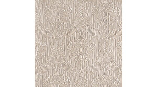 AMB.13306923 Elegance pearl taupe dombornyomott papírszalvéta 33x33cm