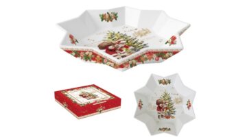 R2S.1049CHME Porcelán csillagtál 25x4