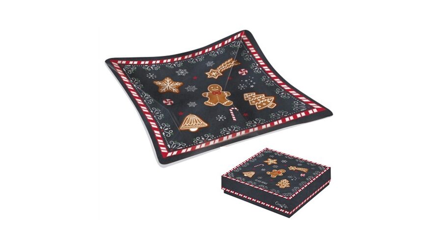 R2S.634GING Üvegtál 13x13cm