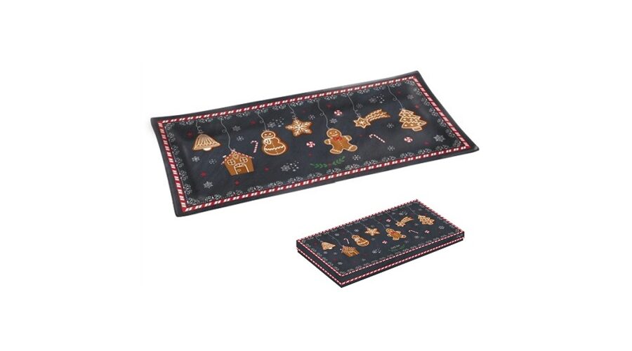 R2S.637GING Üvegtál 36x17cm