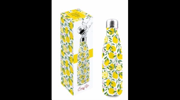 R2S.2300LEMO Duplafalú rozsdamentes acél hőtartó útipalack 500ml