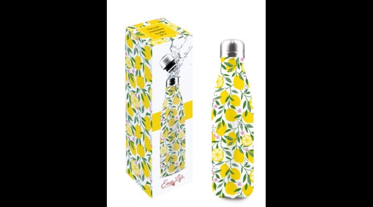 R2S.2300LEMO Duplafalú rozsdamentes acél hőtartó útipalack 500ml