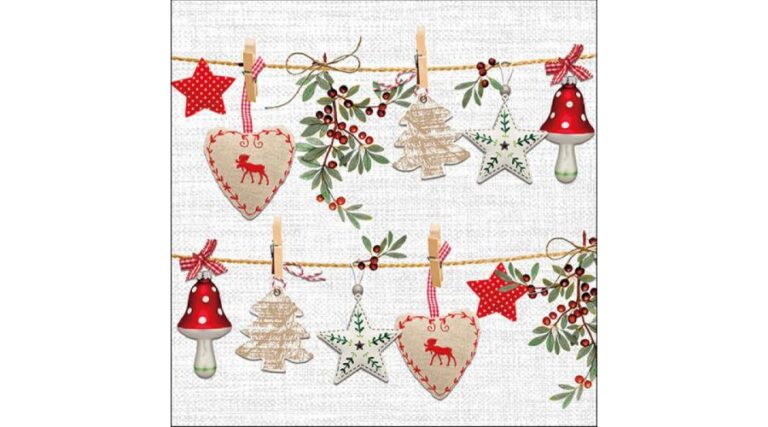 AMB.33315450 Rustical Christmas papírszalvéta 33x33cm