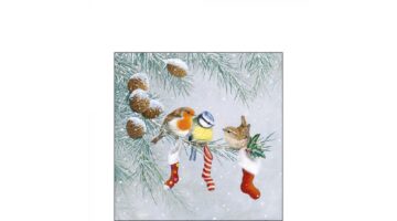 AMB.32515310 Christmas Socks papírszalvéta 25x25cm