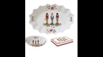 R2S.1048VNUT Porcelán ováltálca 27x17x4