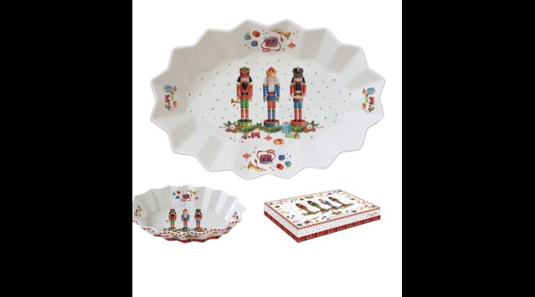 R2S.1048VNUT Porcelán ováltálca 27x17x4