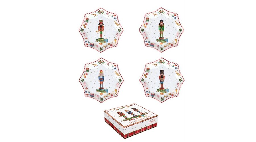 R2S.1002VNUT Porcelán desszerttányér 4 db-os szett