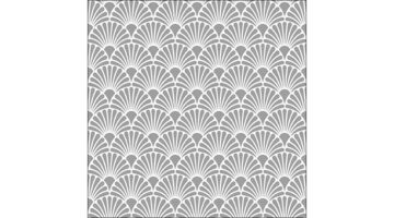 AMB.13313736 Art Deco Silver White papírszalvéta 33x33cm
