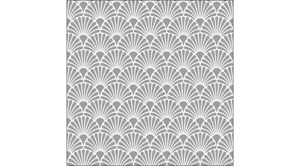 AMB.13313736 Art Deco Silver White papírszalvéta 33x33cm