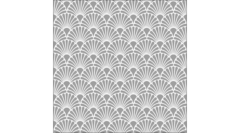 AMB.13313736 Art Deco Silver White papírszalvéta 33x33cm