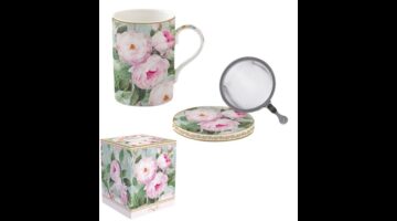 R2S.105ROBL Porcelán szűrősbögre tetővel 350ml dobozban