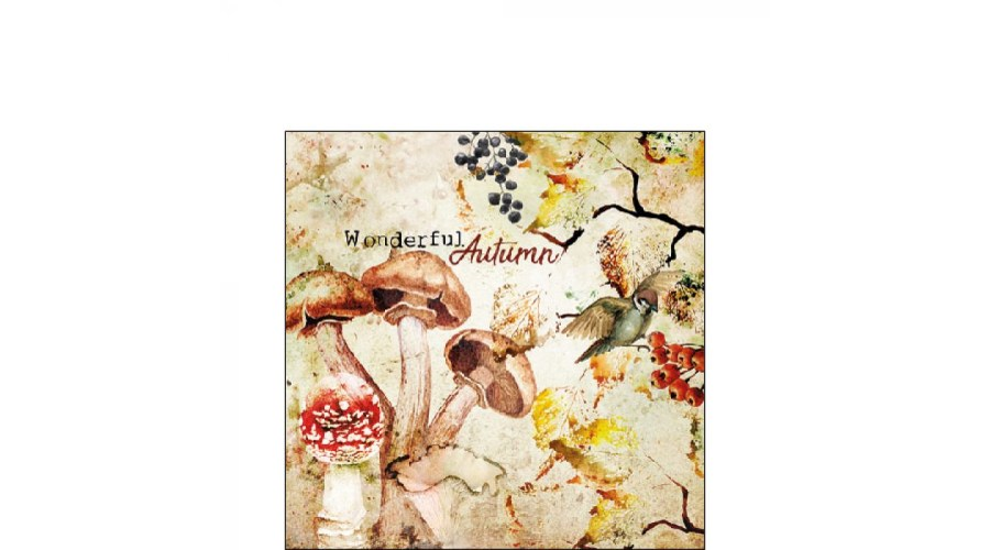 AMB.12516725 Wonderful Autumn papírszalvéta 25x25cm