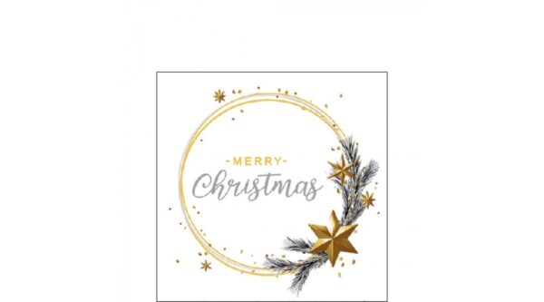 AMB.32516511 Wishing Ring White papírszalvéta 25x25cm