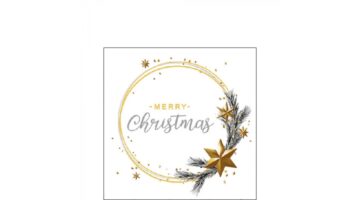 AMB.32516511 Wishing Ring White papírszalvéta 25x25cm