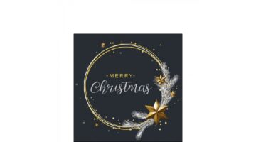 AMB.32516510 Wishing Ring Black papírszalvéta 25x25cm