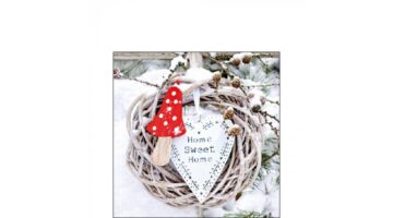 AMB.32516760 Home Sweet Home papírszalvéta 25x25cm