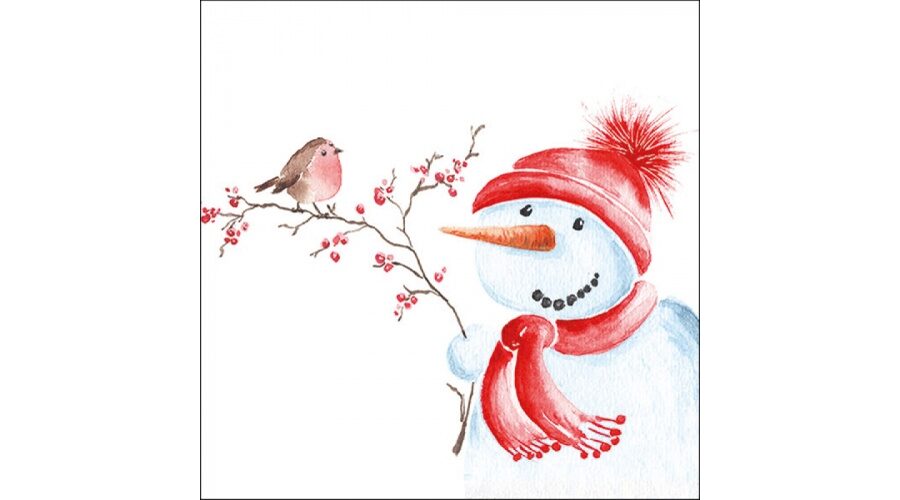 AMB.33316630 Bird On Twig papírszalvéta 33x33cm