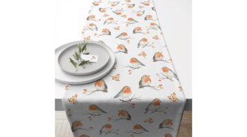 AMB.36616805 Robin Family asztali futó 40x150cm