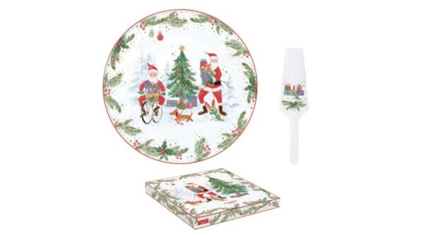 R2S.1112JOYF Porcelán tortatál lapáttal