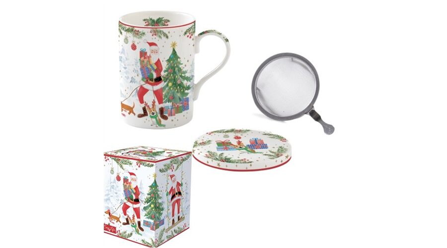 R2S.105JOYF Porcelán szűrősbögre tetővel