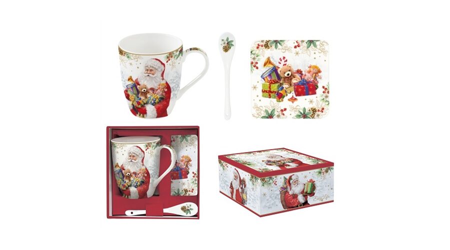 R2S.1045SANC Porcelánbögre 350ml kanállal