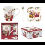 R2S.1045SANC Porcelánbögre 350ml kanállal