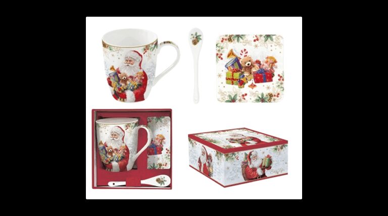 R2S.1045SANC Porcelánbögre 350ml kanállal