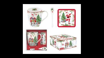 R2S.1045JOYF Porcelánbögre 350ml kanállal