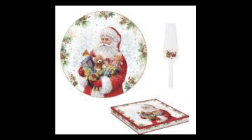 R2S.1112SANC Porcelán tortatál lapáttal