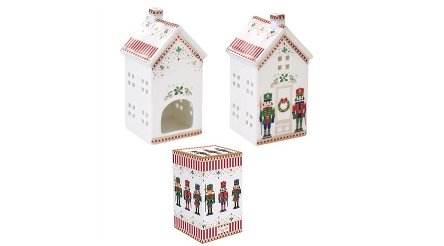 R2S.2194NUTC Porcelán mécsestartó házikó 6