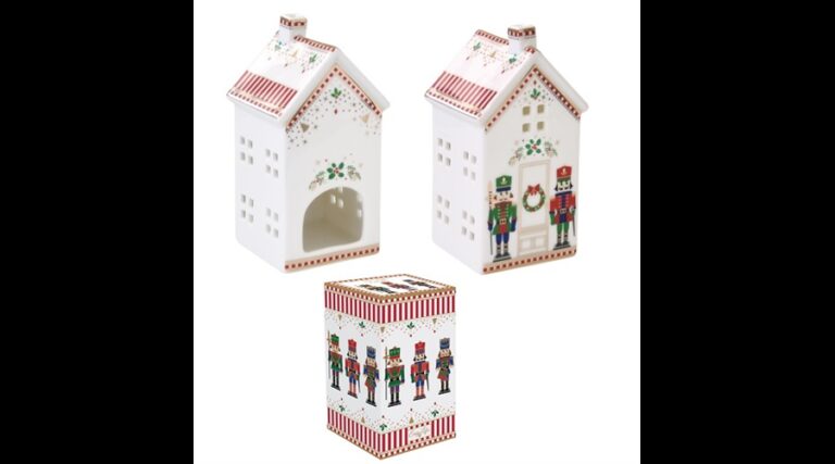 R2S.2194NUTC Porcelán mécsestartó házikó 6