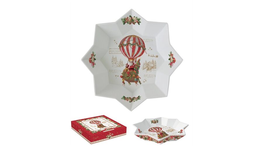 R2S.1049CHAB Porcelán csillagtál 25x4