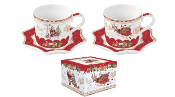 R2S.1237CHME Porcelán eszpresszócsésze+alj 120ml