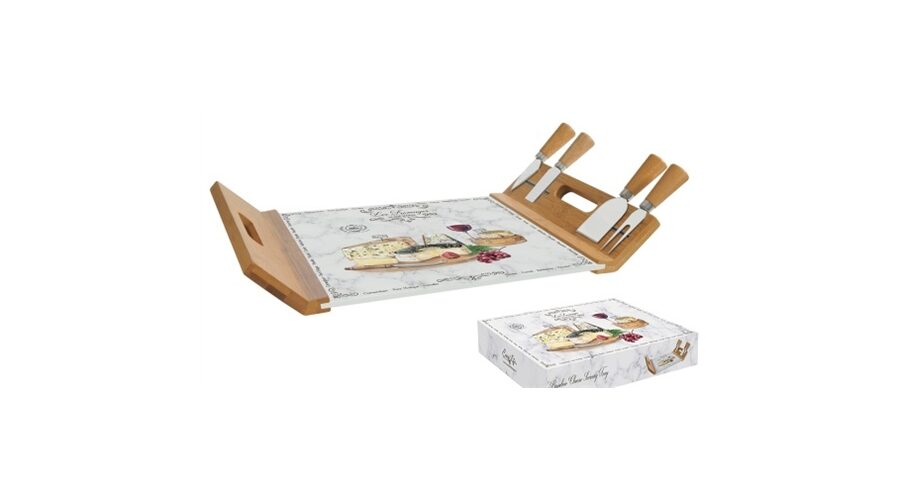 R2S.890LESF Sajtvágókészlet üveglapos