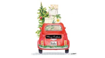 PPD.C3334135 Christmas Taxi papírszalvéta 33x33cm