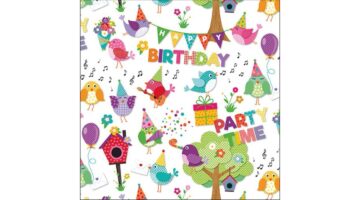 AMB.13316085 Party Time White papírszalvéta 33x33cm