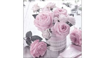 AMB.13316356 Music Roses Vintage papírszalvéta 33x33cm