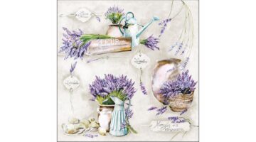 AMB.13315930 Fleur de Provence papírszalvéta 33x33cm